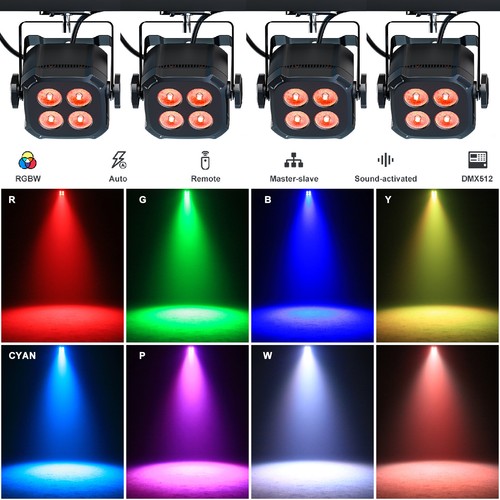 Rgbwyp cyan led stage - stage, lighting